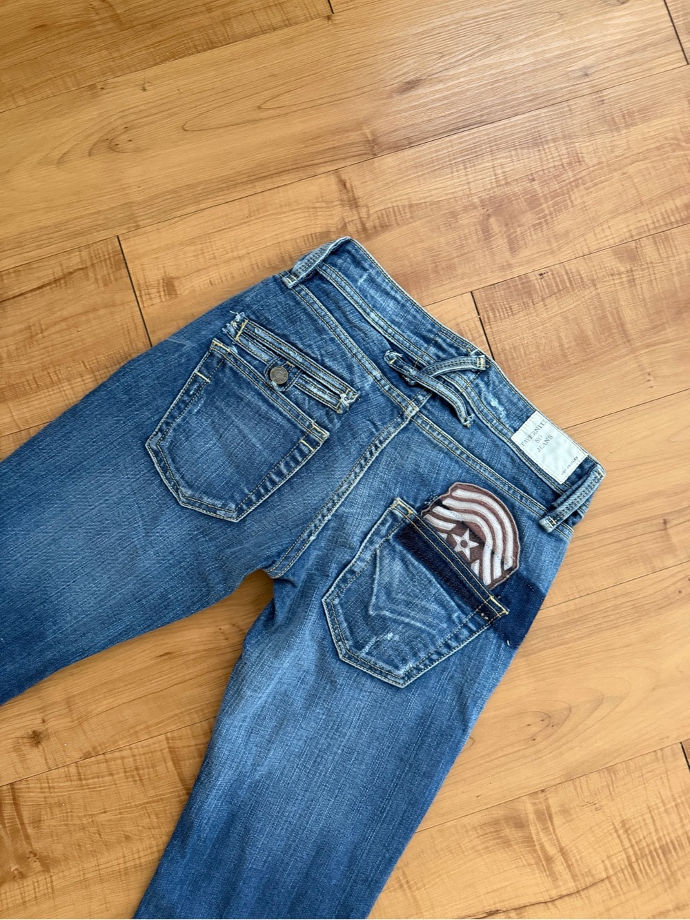 Low Rise Vintage Y2K Distressed Taverniti So Courtney  Rockstar Jeans 24/25